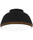 Tamara Medium 3-light Flush Mount Matte Black