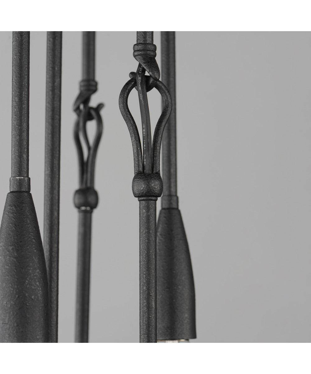 Pioneer 7-Light Pendant Anthracite