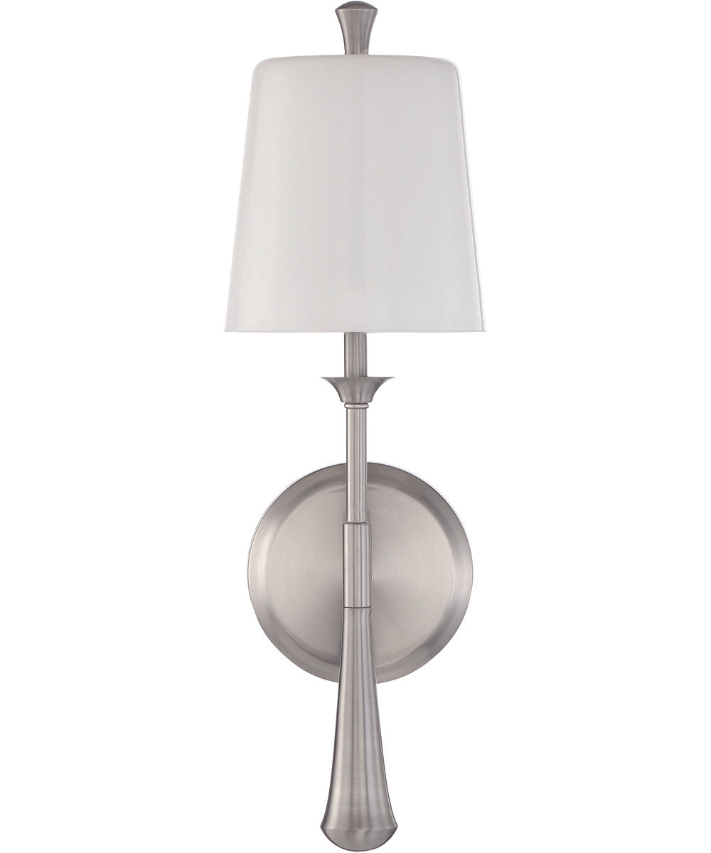 Palmer 1-Light Wall Sconce Brushed Polished Nickel