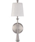 Palmer 1-Light Wall Sconce Brushed Polished Nickel