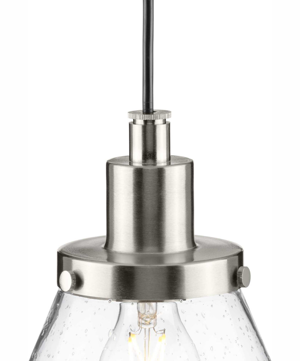 Hinton 1-Light Modern Farmhouse Pendant Brushed Nickel