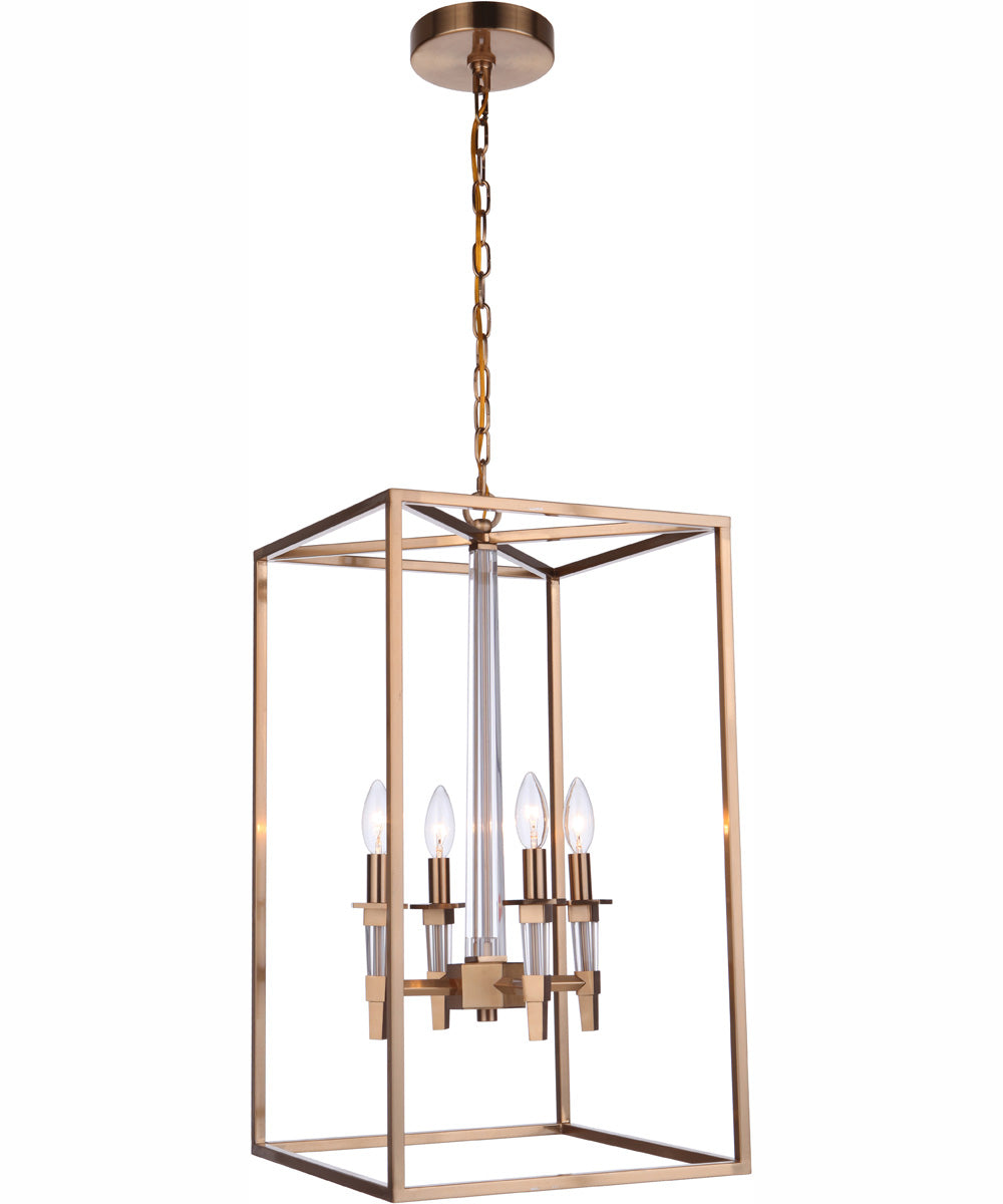 Tarryn 4-Light Foyer Satin Brass
