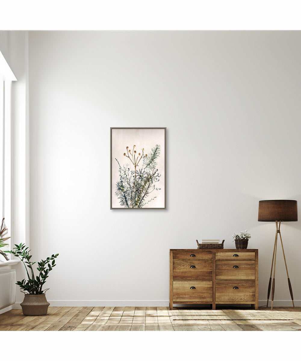 Framed Bouquet 5 by Pernille Folcarelli Canvas Wall Art Print (23  W x 33  H), Sylvie Greywash Frame