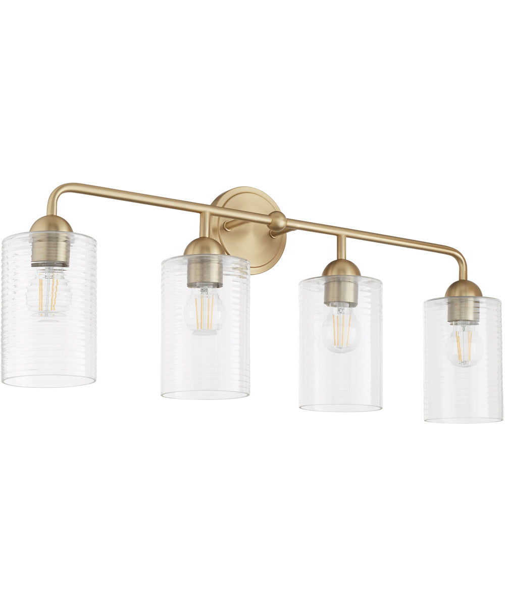 Tamara Day's Charlotte 4-light Bath Vanity Light Aged Brass
