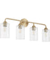Tamara Day's Charlotte 4-light Bath Vanity Light Aged Brass