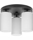 Cofield 12 in. 3-Light Transitional Flush Mount Matte Black