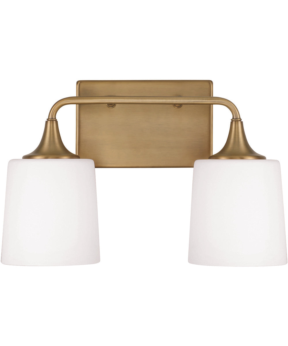 Presley 2-Light Vanity Aged Brass