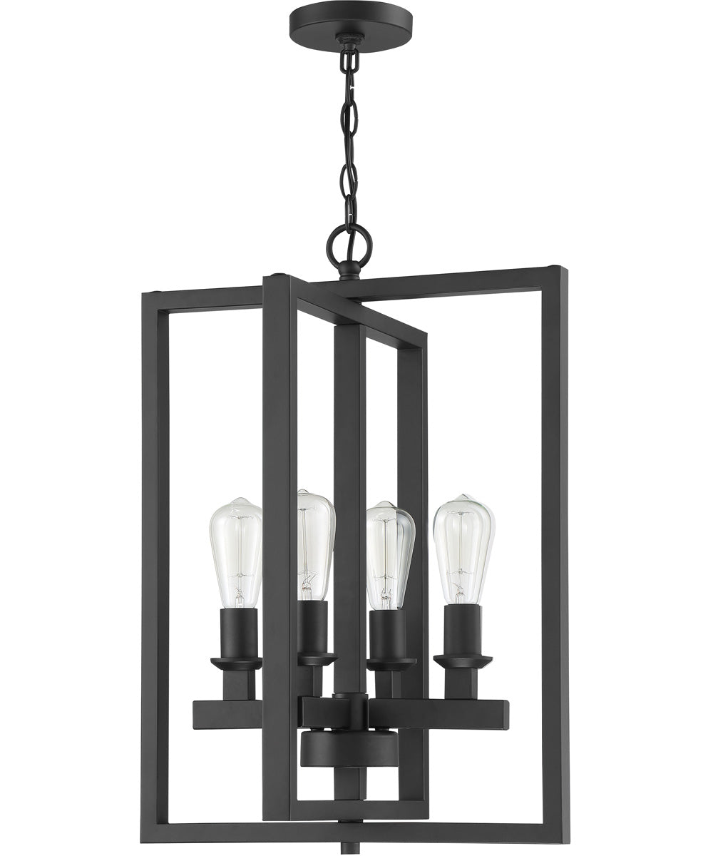 Chicago 4-Light Foyer Light Flat Black