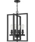 Chicago 4-Light Foyer Light Flat Black