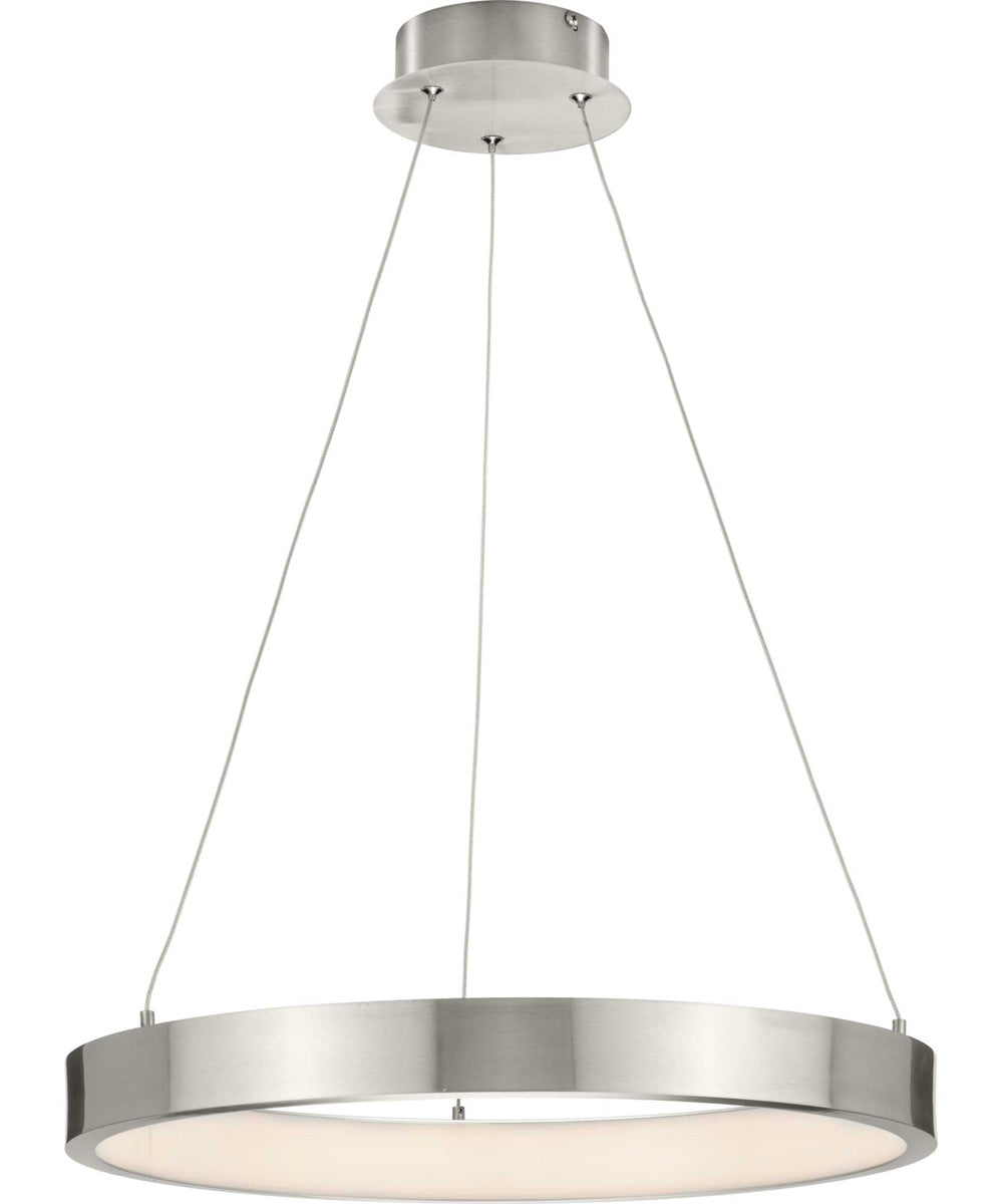 Inverse LED Modern Pendant Brushed Nickel