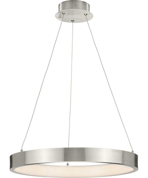 Inverse LED Modern Pendant Brushed Nickel