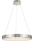 Inverse LED Modern Pendant Brushed Nickel