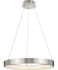 Inverse LED Modern Pendant Brushed Nickel