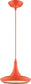 11"W Fantom 1-Light Pendant Orange