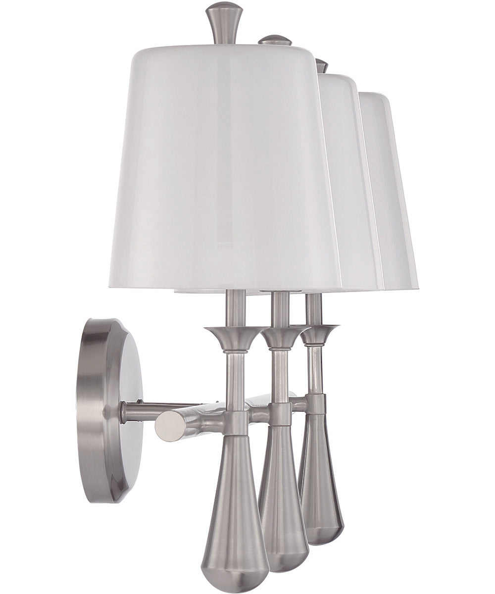 Palmer 3-Light Vanity Brushed Polished Nickel