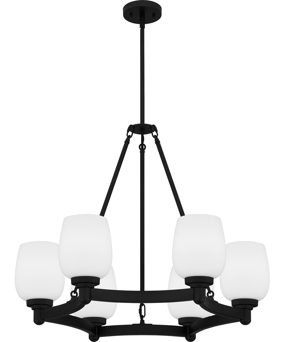 Penning 6-light Chandelier Matte Black