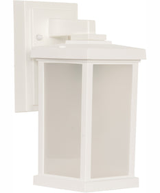 Resilience Lanterns 1-Light Outdoor Wall Lantern Matte White