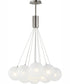 Burst 12-Light LED Pendant - Frost Satin Nickel