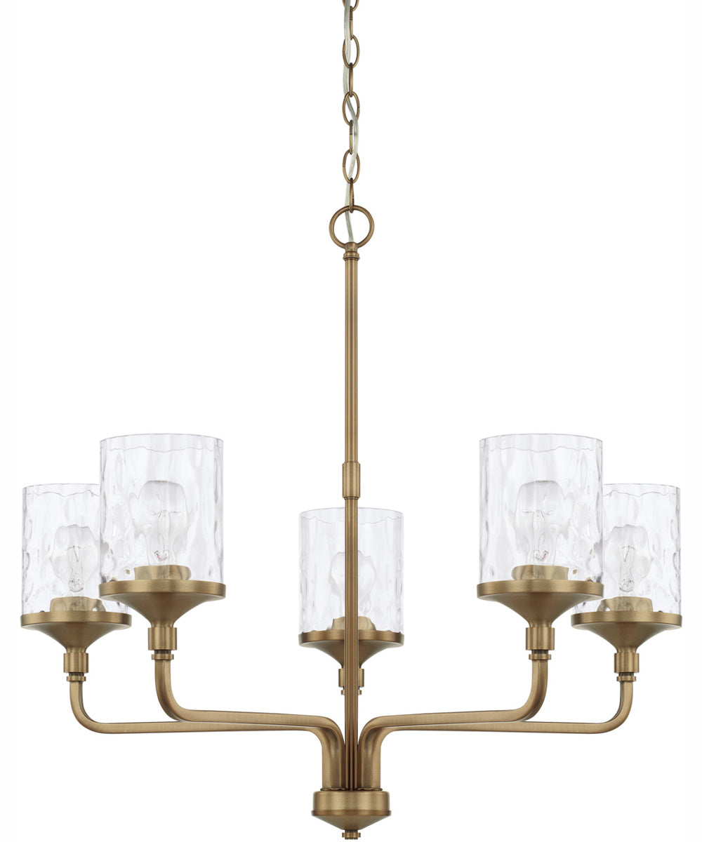 Colton 5-Light Chandelier Aged Brass