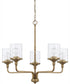 Colton 5-Light Chandelier Aged Brass