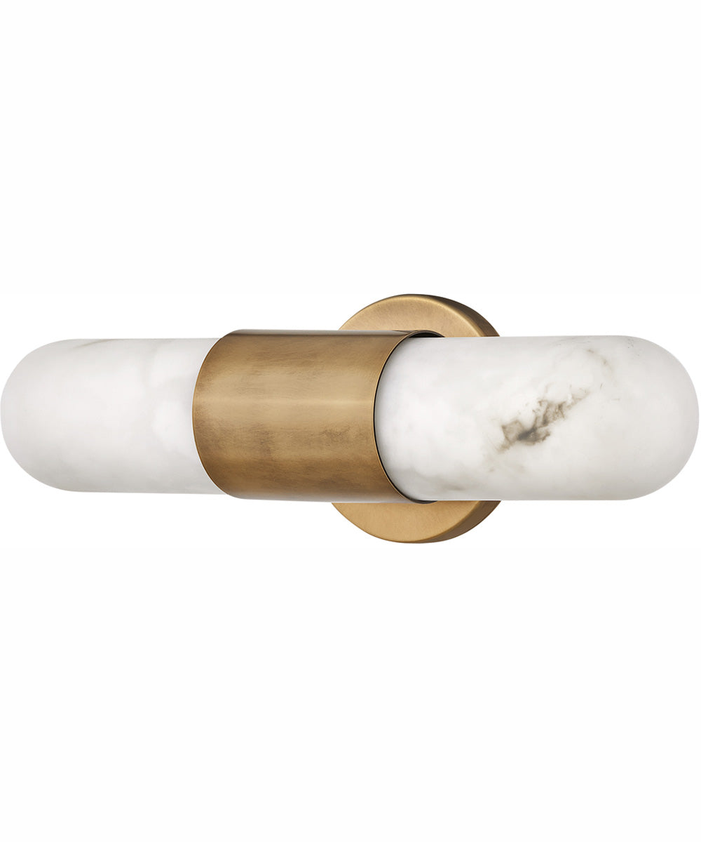 Ibiza LED-Light Small LED Vanity in Heritage Brass