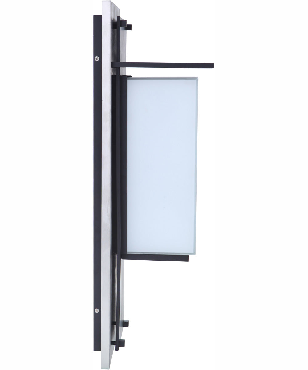 Heights 1-Light Outdoor Wall Lantern Stainless Steel / Midnight