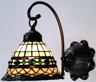 8"W Tiffany Roman Wall Sconce