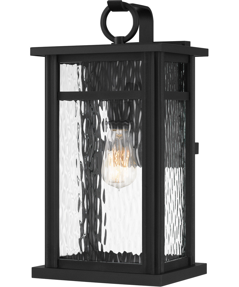 Moira Large 1-light Outdoor Wall Light  Coastal Armour Steel Earth Black