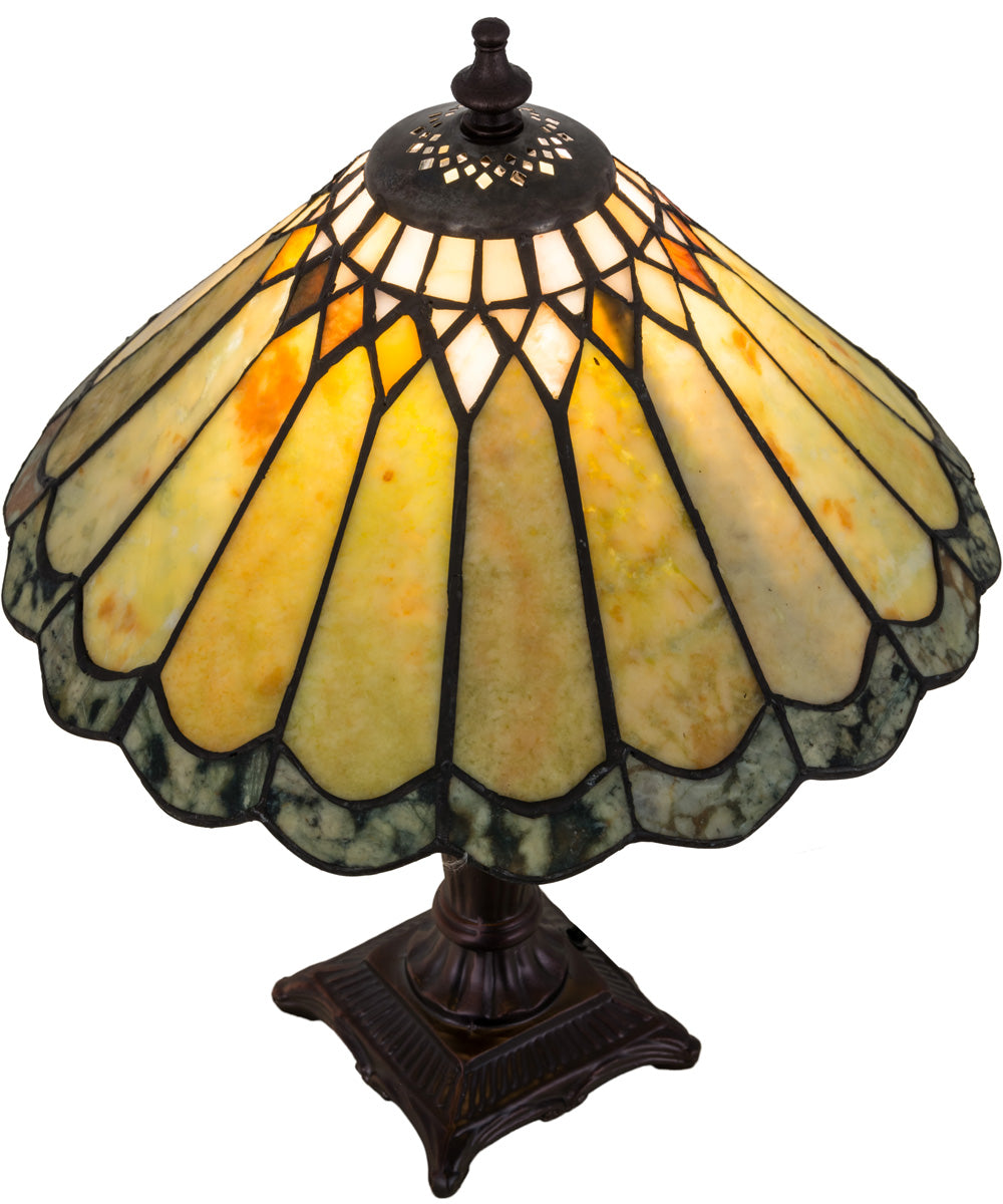 16"H Carousel Jadestone Accent Lamp