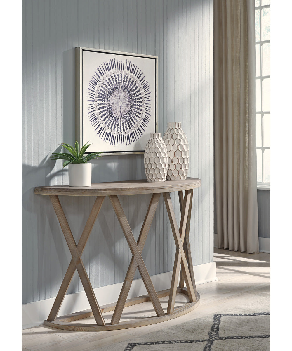 Glasslore Sofa Table Light Grayish Brown