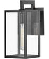 Max 1-Light Small Outdoor Wall Mount Lantern in Black