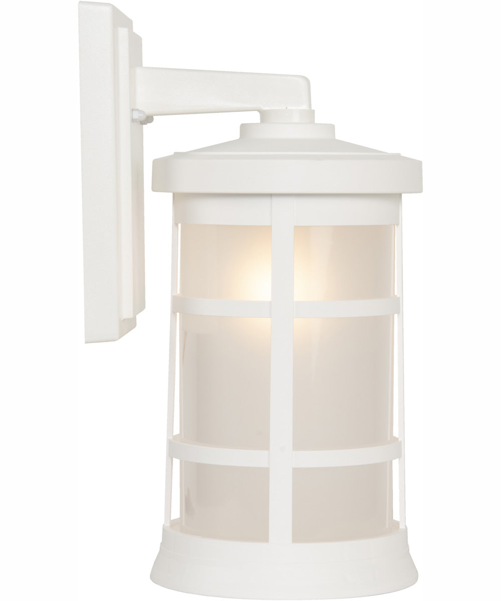 Resilience Lanterns 1-Light Outdoor Wall Lantern Matte White