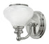 6"W Ainsley 1-Light Bath Sconce in Polished Nickel