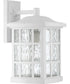 Stonington Large 1-light Outdoor Wall Light  Coastal Armour White Lustre