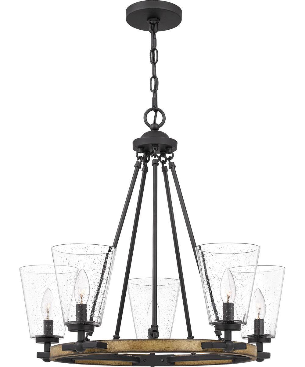 Hearst 5-light Chandelier Matte Black