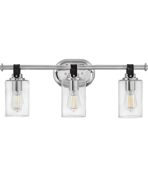 Halstead 3-Light Vanity in Chrome