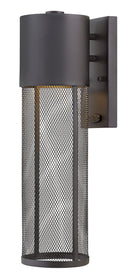 19"H Aria 1-Light Medium Outdoor Wall Light in Black