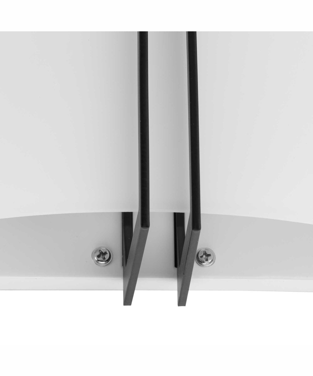 Modern Glass Sconce 2-Light Wall Sconce Matte Black