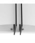 Modern Glass Sconce 2-Light Wall Sconce Matte Black
