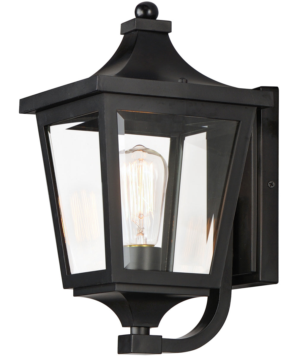 Sutton Place VX 1-Light Outdoor Sconce Black