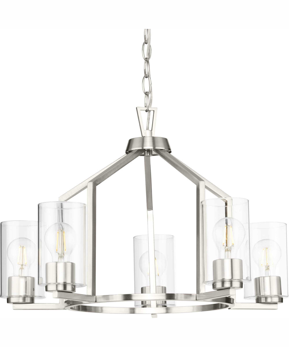 Goodwin 5-Light Modern Farmhouse Chandelier Brushed Nickel