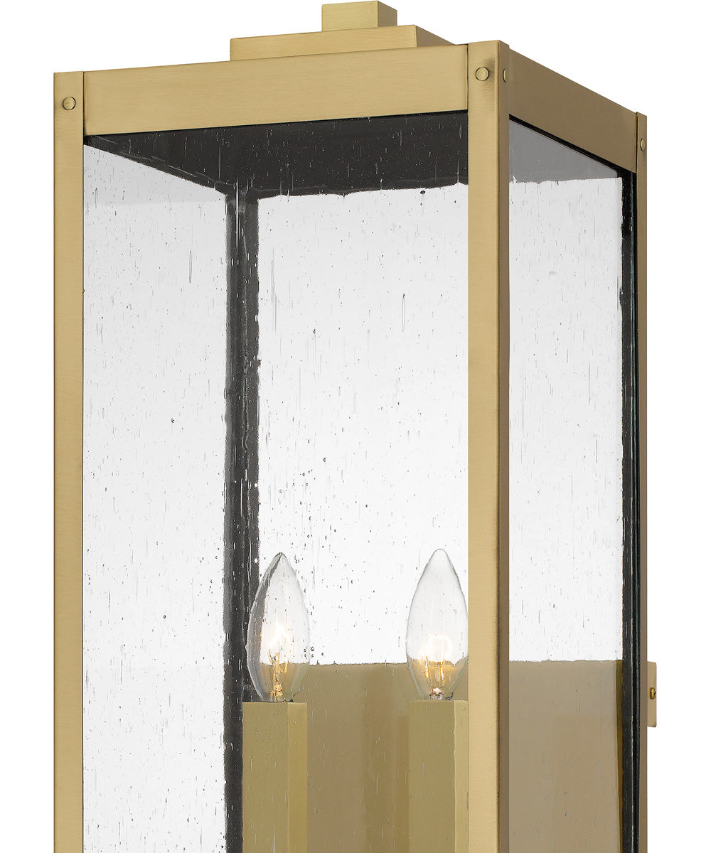 Westover Extra Large 2-light Outdoor Wall Light Antique Brass