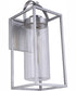 Neo 1-Light Outdoor Wall Lantern Satin Aluminum