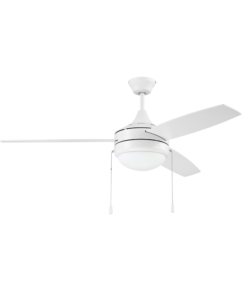52" Phaze Energy Star 3 Blade 2-Light LED Ceiling Fan (Blades Included) White