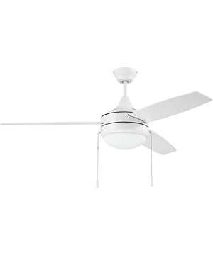 52" Phaze Energy Star 3 Blade 2-Light LED Ceiling Fan (Blades Included) White