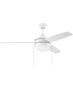 52" Phaze Energy Star 3 Blade 2-Light LED Ceiling Fan (Blades Included) White