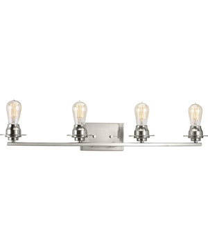 Debut 4-Light Farmhouse Bath Vanity Light Brushed Nickel