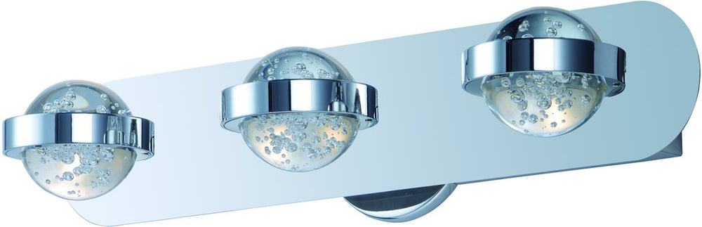 20"W Cosmo LED 3-Light Bath Vanity Polished Chrome