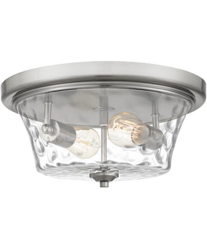 Acacia 2-light Flush Mount Brushed Nickel