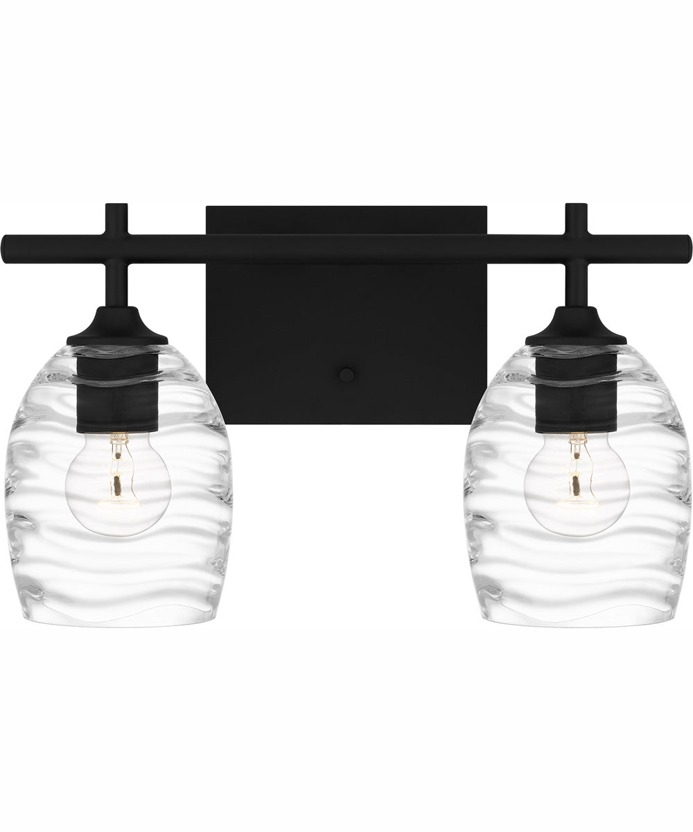 Lucy Medium 2-light Bath Light Matte Black
